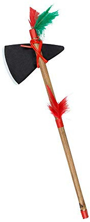 Boland 44133 Hache indienne 38 cm Multicolore Indien Wild West Arme Tomahawk Plumes Plastique Accessoire Carnaval Fête à thème Déguisement Jouet Taille Unique