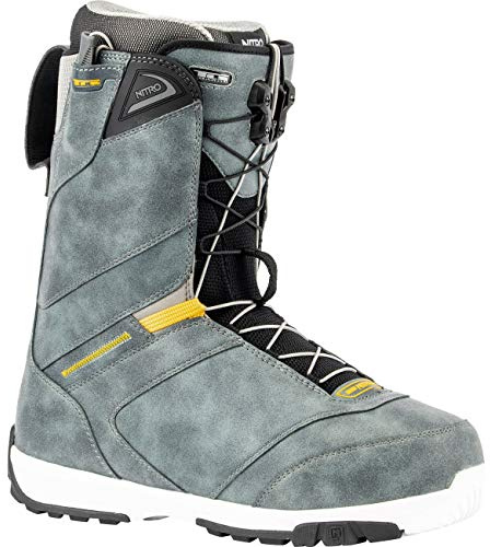 Nitro Snowboards Herren Anthem TLS '20 All Mountain Freeride Freestyle Schnellschnürsystem Boot Snowboardboot Botas de Snowboard, Hombre, Charcoal, 31