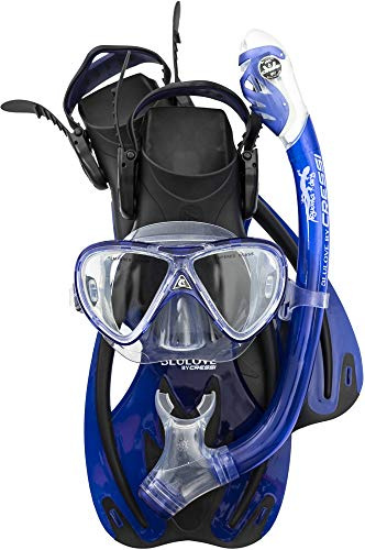 Cressi Ocean Junior Set, Black/Cobalt, L/XL
