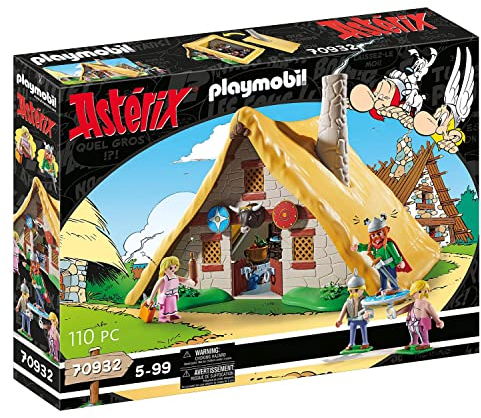 PLAYMOBIL Asterix 70932 Hütte des Majestix, Spielzeug für Kinder ab 5 Jahren