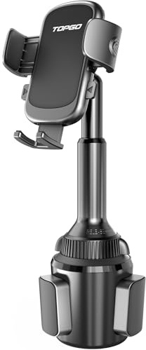 TOPGO Becherhalter Handyhalterung Becherhalter Handyhalterung für Auto mit Teleskop-verstellbarem Hals [Big Phone Friendly & Super Stabil] Automobile Smartphone Halterung für iPhone 14 Pro Galaxy S23