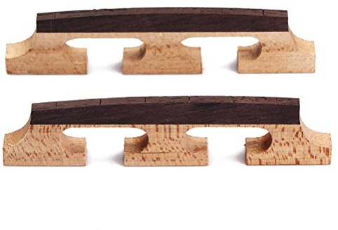 FARUTA Banjo-Steg, 6 Saiten, Palisander, dreibeinige Saiteninstrumente für Ukulele, Gitarre, Banjo, 2 Stück