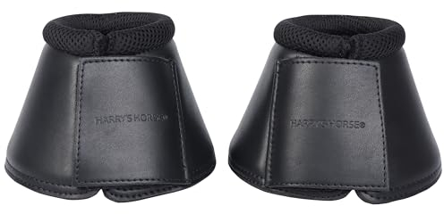 Harry's Horse Hufglocken Springglocken Excellent Klettverschluss (XL, schwarz)