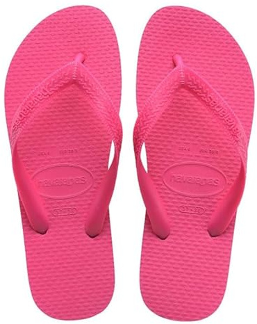 Havaianas Top Color (Mini Me) Unisex Kids Flip Flop, Pink Flux/Pink Flux, 13 Child UK