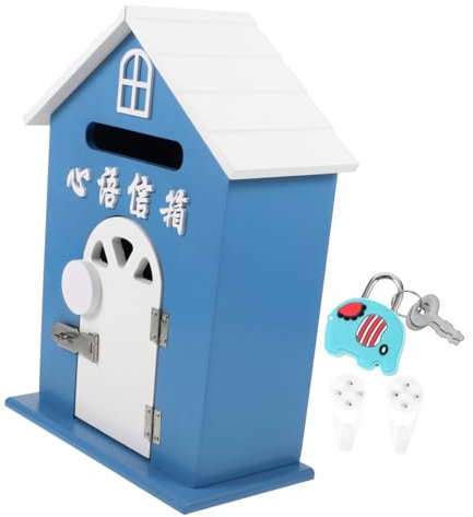 HEMOTON Sicherer Wandbriefkasten Schloss Kindersichere Postbox Für Kreative Kommunikation Und Spiel Für Außenbereich Und Schule Robust Und Langlebig Farbenfrohes Design