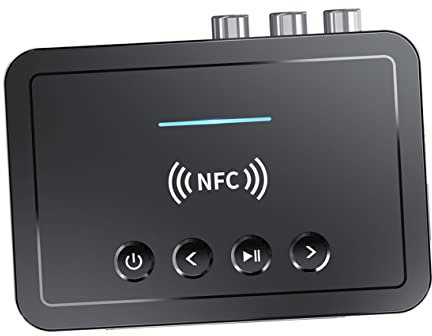 Gadpiparty NFC Kabelloser Audioempfänger Adapter Mit Koaxialem Anschluss Für Tv Stereoanlage Pc Kopfhörer Niedrige Latenz Stabile Verbindung Energiesparend