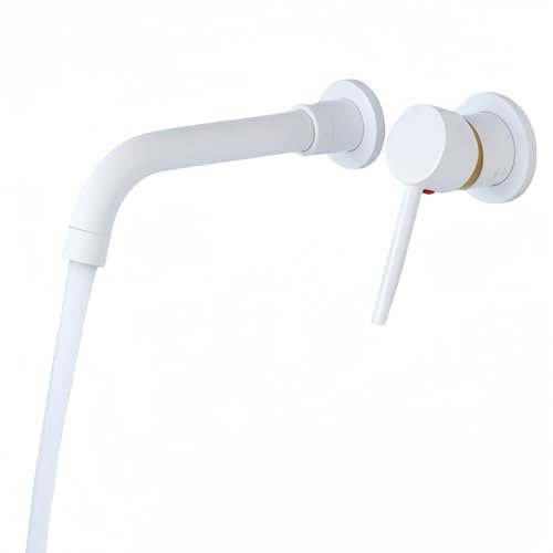 Grifo Oculto Grifo De Lavabo Empotrado De Doble Control Frío Y Caliente De Cobre Montado En La Pared