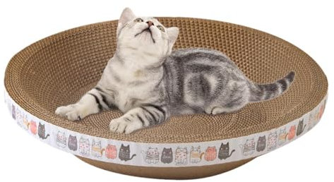 Katzen Kratzbrett Kratzpappe Für Katzen Ovales Runde Lounge Kratzbrett Langlebige Katzen Kratzmatte Katzen Kratzmöbel Kratzschale Für Katzen Aus Karton Kratzmatte Katze Spielzeug Kratzmöbel