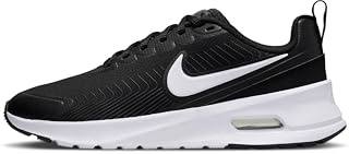 NIKE Damen Air Max Nuaxis Sneaker, Black White Dark Grey Comet Red, 39 EU