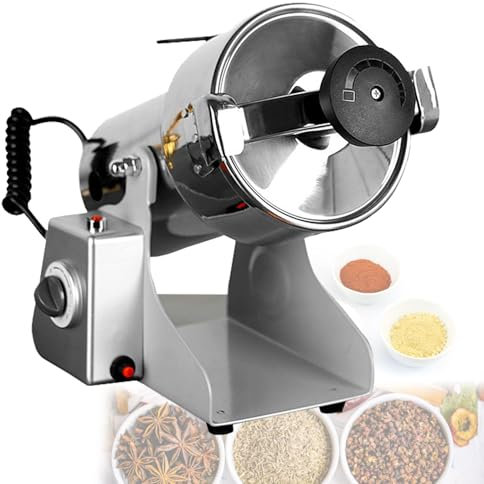 Quixnova 1500g Grinder Machine - Stainless Steel Electric Grain Mill Grinder Superfine Spice Grinder Flour Mill with Protection of Overload for Cereal Herb Spice Nut