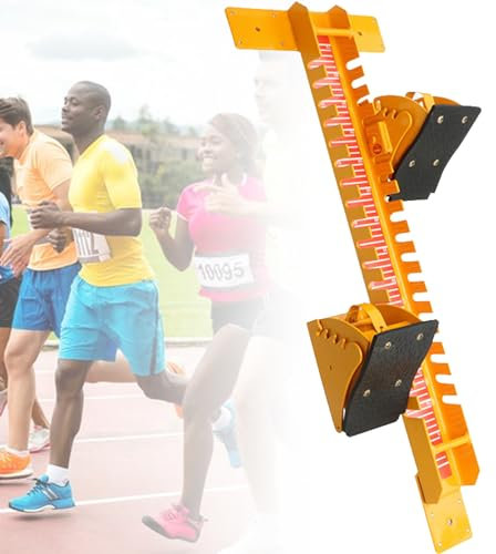 HXLDZOU Leichtathletik-Startblöcke, winkelverstellbare Pedale aus Aluminiumlegierung, robust und langlebig, geeignet für das Laufwettkampftraining