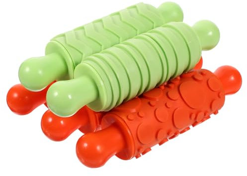OKUMEYR 5pezzi Mattarello Per Ragazzo Ragazza Strumenti Di Artigianato Per Pasta Modellabile Per Attività Familiari e Giochi Creativi