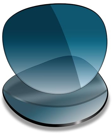 Mryok Lentilles de rechange pour Ray-Ban Meta Headliner RW4009 50 mm – Options, Non polarisé - Teinte bleue dégradée, Taille unique