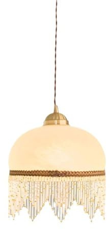 LLXDFUU Lámpara Colgante nórdica lámpara de Vidrio de Borde Creativa Luces Colgantes e27 lámpara Colgante de Vidrio Simple lámpara de luz Amarillo