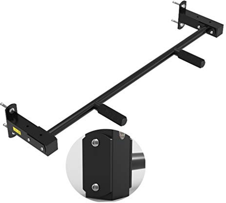 PUFAHAU Wandmontage, Sicherheits-Trainingsstange aus Stahl für die Wand, Trainingsgerät für die Rumpfkraft für Männer und Frauen, Aerobic-Übungen, stabile Belastung 300 kg, 3 Aus(Black-Style1)