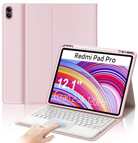 Coque Clavier pour Xiaomi Redmi Pad Pro 12.1 2024/Poco Pad 12.1 Pouces