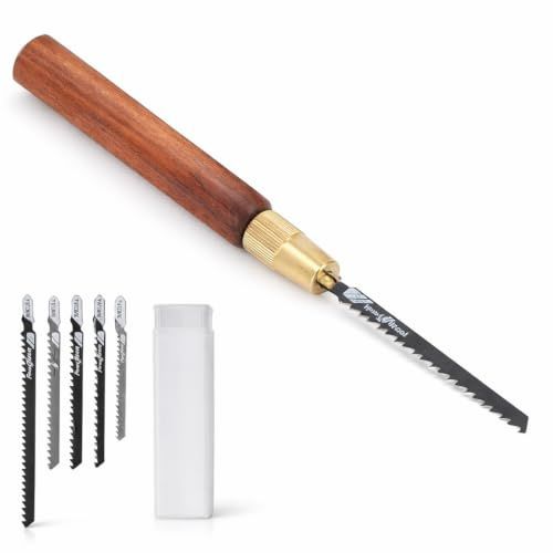 Model Craft Hand Saw Kit(with 5pcs Saw Blades), Modeling Knife Hacksaw Tool, Mini Saw Kit for Handmade, Model, Blade Mechanism