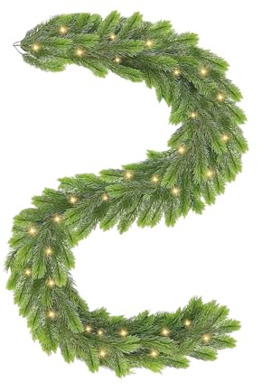 Guirlande de sapin artificiel 180 cm LED (vert)