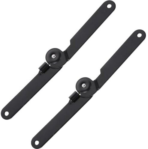 Paquete de 2 bisagras plegables de hierro con tapa giratoria de 180 grados, fijación rápida para armario, puerta, caja, armario, bisagras de bloqueo resistentes
