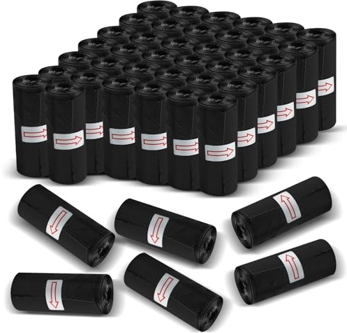 Bolsas para excrementos de perro, bolsas para excrementos de perros, extra gruesas, fuertes, a prueba de fugas, Doggy Bags, sin olor para excrementos de mascotas, 44 rollos (660 piezas)