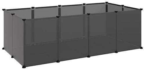 Kleintierkäfig XXL 144x74x46,5 cm aus PP und Stahl - Robust & Langlebig für Nager wie Kaninchen und Meerschweinchen - Ideal für Innen- und Außenbereich
