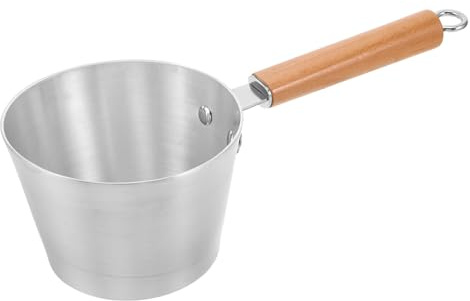 CIYODO pot chauffe-beurre petit pot à lait en aluminium petite poêle petite casserole Silver