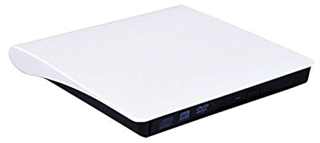 BGAZA Externe USB 3.0 Grande Vitesse DVD Conduire CD Lecteur Optique Portable écrivain for Ordinateur Portable PC(Blanc)