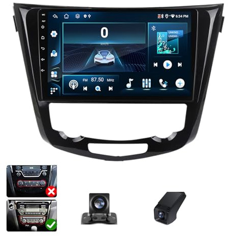 Android 13 Double Din Car Stereo Head unit For Nissan X-Trail xtrail X - Trail 3 T32 2013-2022 10 Inch Touchscreen Bluetooth Car Stereo with FM/DVR+Reverse Camera/Wifi/DSP(A,NF-1)