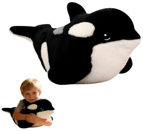Xiyocadt Orca Kuscheltier, Orca Plush, Orca Plüschtier, Plüschtier Kissen, Kinder Spielzeug Geschenke für Mädchen Jungen und Familie (30CM)