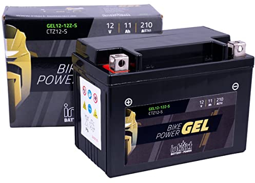 intAct - GEL MOTORRADBATTERIE Bike-Power GEL12-12Z-S. Ersetzt YTZ12S, YT12A, YT12A-BS. Motorradbatterie 12V 11Ah 210A. Maße: 150x87x105mm. Mit bis zu 30% mehr Startleistung.