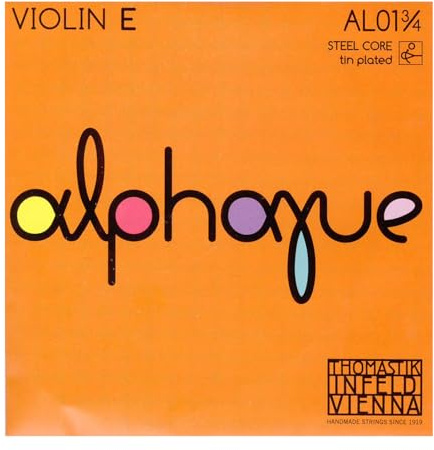 Thomastik Corda per violino ALPHAYUE 3/4, misura 305mm/12 corda Mi nucleo in acciaio, peltro