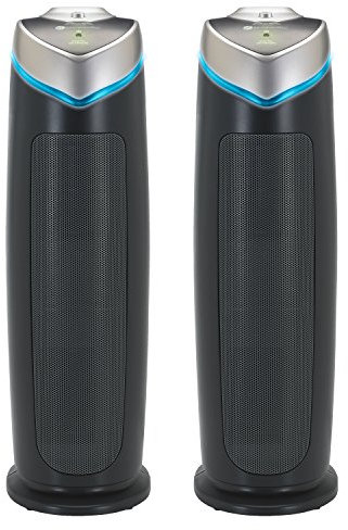 GermGuardian Air Purifier for Home with HEPA Pure Filter, for Wildfire Smoke, Pet Dander, Pollen, Odors, Large Rooms up to 743 Sq. Ft., Removes 99.97% Pollutants, UV-C, 2-Pack, 22
