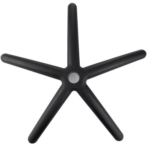 Techly BASE SOSTITUTIVA DI RICAMBIO PER SEDIA POLTRONA OPERATIVA GIREVOLE DA UFFICIO • Realizzata in nylon • Misure: Raggio 320 mm - Foro centrale 50,8 mm - Foro per ruote 11,2 mm