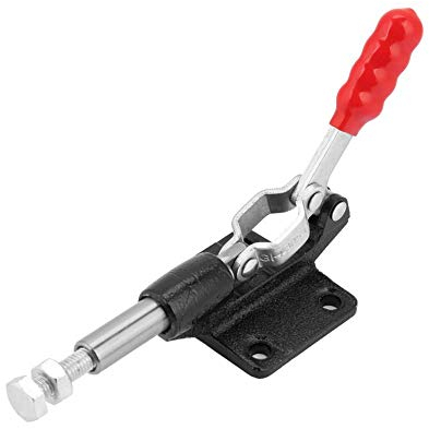 Akozon Morsetti a Ginocchiera Toggle Clamp Ferro zincato Quick Fix Toggle Clamp Holding Fermo Spingere Action Tool mano 370KG(GH-305-CM)