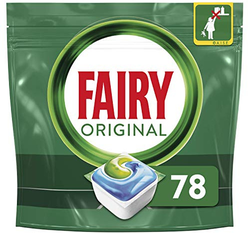 Fairy All-In-1 Dishwasher Tablets Bulk, 70 Tablets, Original, XXL Pack, Effective Even On Dried-On Grease