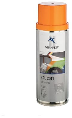 Normfest Vernice spray RAL 2011 Deep Forange liscio come la seta 400 ml