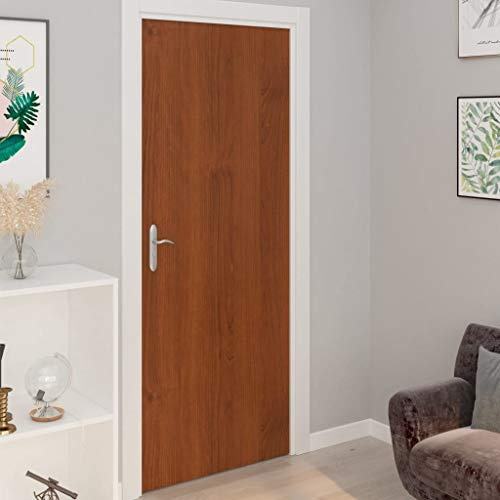vidaXL Pellicole Autoadesive per Porte 4 pz Rovere Chiaro 210x90cm PVC