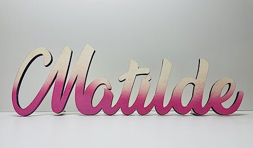 ORKIDEA PARTY Nome in LEGNO PERSONALIZZABILE, colori a scelta. Articolo per feste, per la casa. MISURE A SCELTA TRA H20xL60cm e H25xL80cm circa. Spessore 1cm, Nome con o senza piedini. Made in Italy!