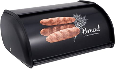 Zerodeko Vintage Bread Box Storage Container Capacity Decorative Bread Holder for Kitchen Desktop Use
