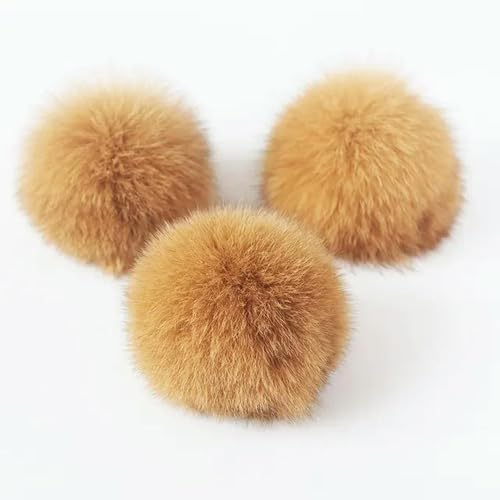 XIUPO 8cm DIY Echtpelz Poms Handgemachte Tasche Schlüsselbund Pom Kinder Hut Schal Schuh Fell Pompon Pompon Pelz Kugeln DIY schmuck Handwerk