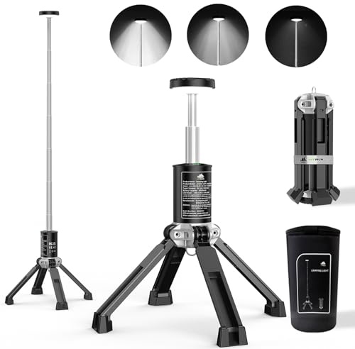 MTRVR 20000mAh Rechargeable Camping Light with Adjustable Stand | 3 Brightness Modes, Power Bank Function, Outdoor Camping & Emergency Use