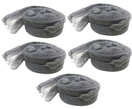 Gatuida 5pièces Lot De Barrières Laine Acier Pour Souris Bouchage Protection Les Petits Animaux Facile à Installer