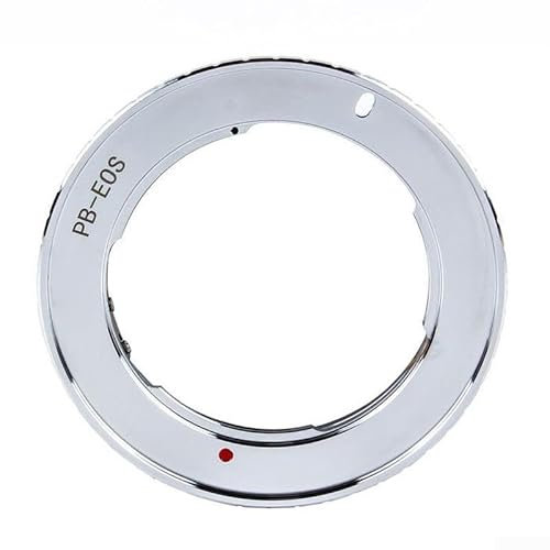 Anello adattatore per obiettivo Praktica PB P B per EF per EOS 550D 7D 5D convertitore di montaggio obiettivo, controllo manuale completo, colore grigio argento