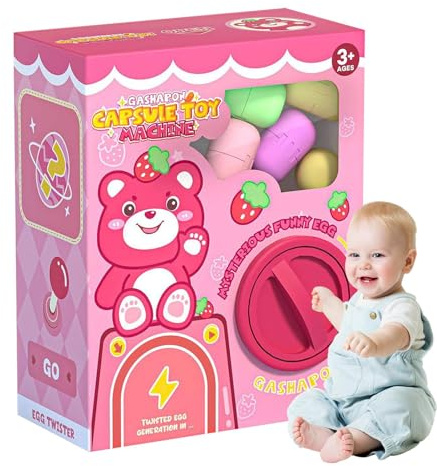 Vending Machine - Gashapon Toys | Cute Vending Machine | Surprise Assortment Vending Machine, Candies Kid Toy Birthday Playset, Skills Enhancing Prize Dispenser Toy For Teens Boys Girls Kids