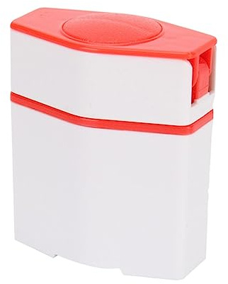 Taglia Pillole Portatile Bianco in Plastica per Casa e Viaggio | Divisore Farmaci Compatto, Formato Mini, Contenitore Integrato, Uso Domestico e Spostare Colore Casuale