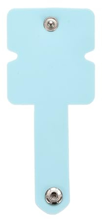 sourcing map Avvolgicavo per auricolari, 12 x 5 cm, in silicone, organizer per auricolari, clip avvolgicavo per cuffie, colore: azzurro