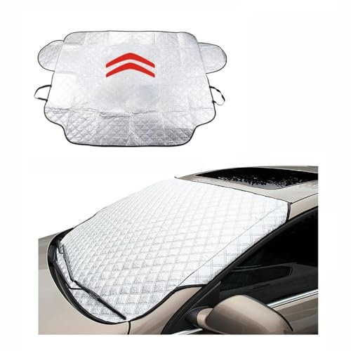 GNTHERF Frontscheibenabdeckung Winter,für Citroen Jumper 2007-2022 FIAT Ducato 2021+ Windschutzscheibenabdeckung Abdeckplane Die Gegen Schnee EIS Frost Staub Sonne