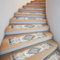 GHIBFBT 15 alfombrillas para escalones de interior, 76 x 20 cm, antideslizantes, estilo vintage, suaves, autoadhesivas, para interiores, exteriores, escaleras, color gris