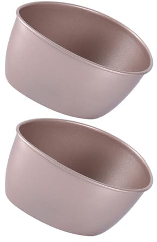 PRETYZOOM Contenitore Per Cottura A Vapore 2 Pezzi Ciotola in Acciaio Al Carbonio Da 320 Ml Robusto E Facile Da Pulire Per Uova Al Vapore Riso E Cottura Al Forno