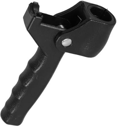 Schwarzer Stockgriff aus Kunststoff für Faltbare Gehstöcke | 22 Mm Rohrdurchmesser, Klassisches Design, Geeignet für Senioren und Ältere Nutzer, Kompakt Verstaubar